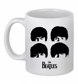 Чашка керамическая Гурт The Beatles Белый фото