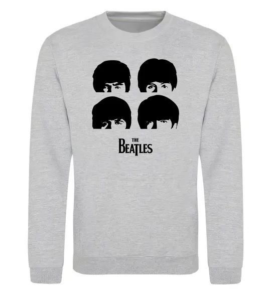 Свитшот The Beatles group Серый меланж фото