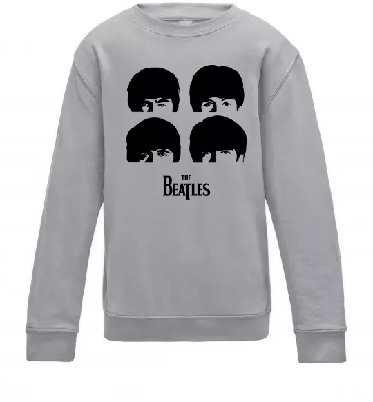 Детский Свитшот The Beatles group Серый меланж фото