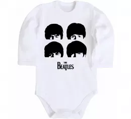 Детский боди The Beatles group Белый фото