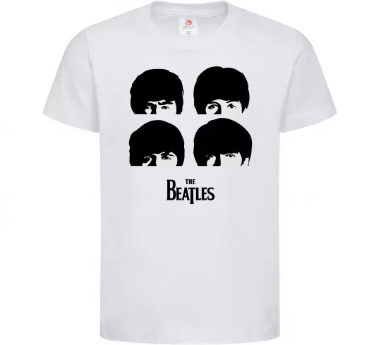 Детская футболка The Beatles group Белый фото