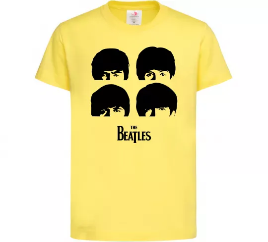 Детская футболка The Beatles group Лимонный фото