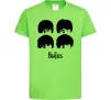Детская футболка The Beatles group Лаймовый фото