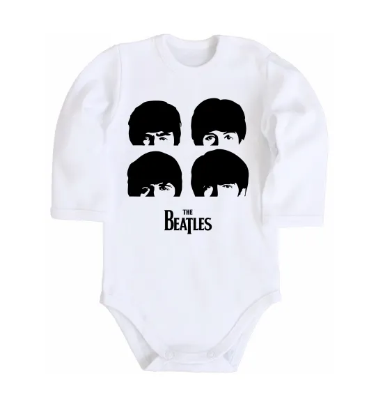 Дитячий бодік The Beatles group Білий фото