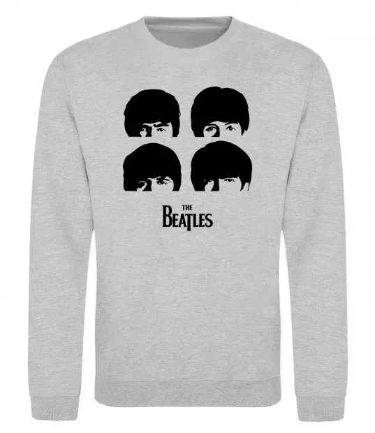 Свитшот The Beatles group Серый меланж фото