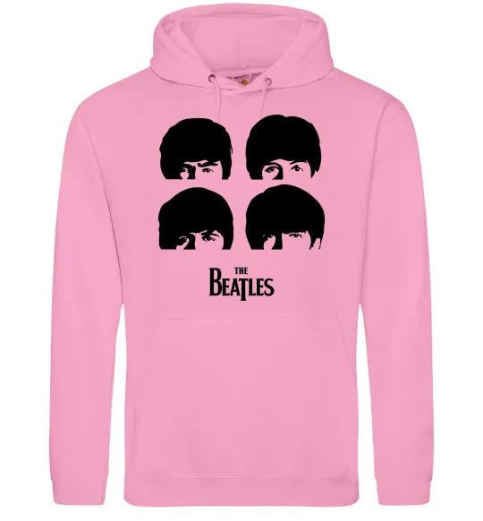 Мужская толстовка (худи) The Beatles group Розовый фото
