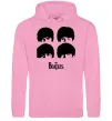 Мужская толстовка (худи) The Beatles group Розовый фото