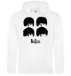 Чоловіча толстовка (худі) The Beatles group Білий фото