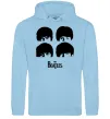Мужская толстовка (худи) The Beatles group Голубой фото