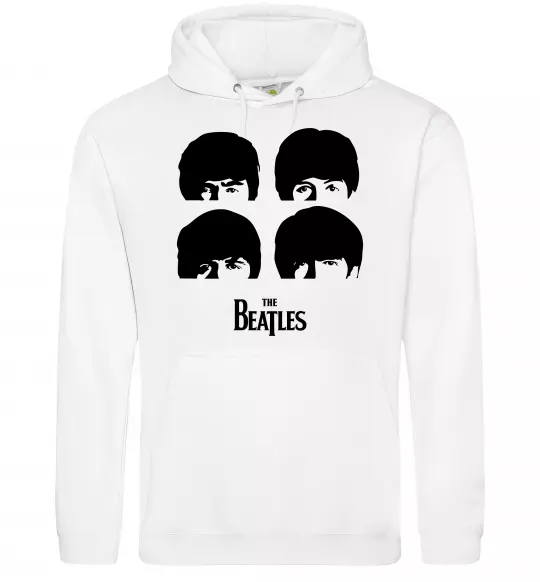 Женская толстовка (худи) The Beatles group Белый фото