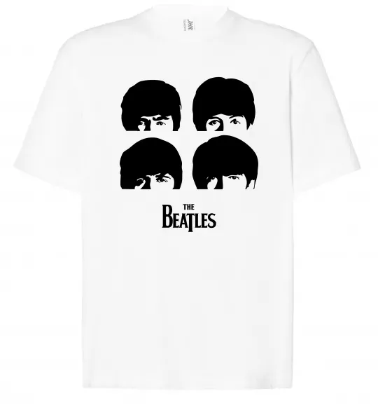 Футболка Оверсайз The Beatles group Білий фото