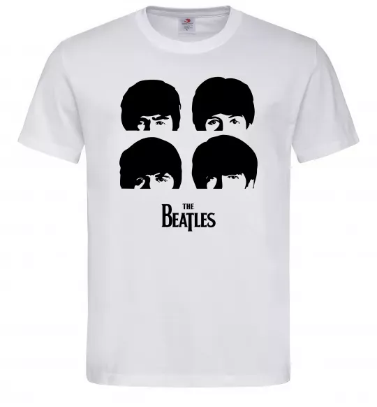 Чоловіча футболка The Beatles group Білий фото