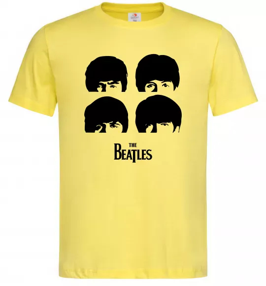 Чоловіча футболка The Beatles group Лимонний фото
