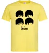 Чоловіча футболка The Beatles group Лимонний фото