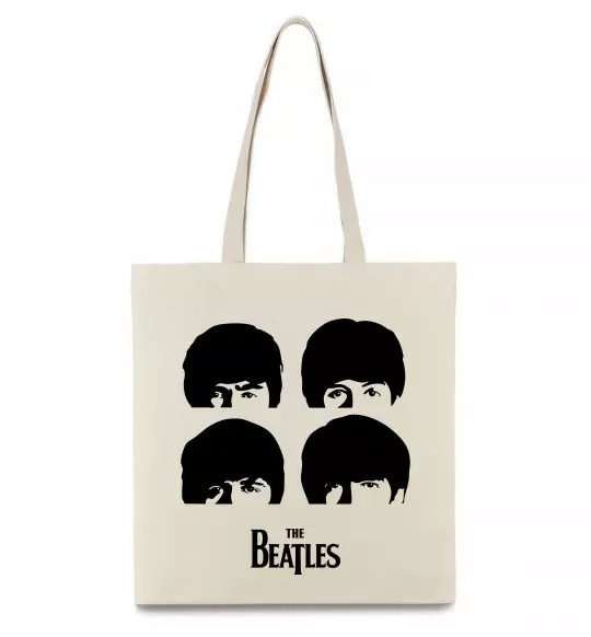 Еко-сумка The Beatles group Бежевий фото