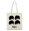 Еко-сумка The Beatles group Бежевий фото