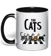 Чашка с цветной ручкой The Cats Черный фото
