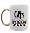 Чашка с цветной ручкой The Cats Золото фото