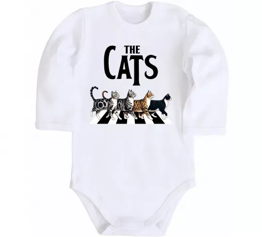 Детский боди The Cats Белый фото