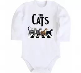 Детский боди The Cats Белый фото