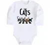 Детский боди The Cats Белый Детский боди The Cats Белый фото