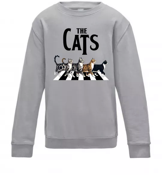 Детский Свитшот The Cats Серый меланж фото