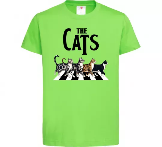 Детская футболка The Cats Лаймовый фото