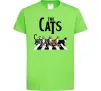 Детская футболка The Cats Лаймовый фото