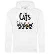 Чоловіча толстовка (худі) The Cats Білий фото