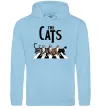 Мужская толстовка (худи) The Cats Голубой фото