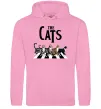 Женская толстовка (худи) The Cats Розовый фото