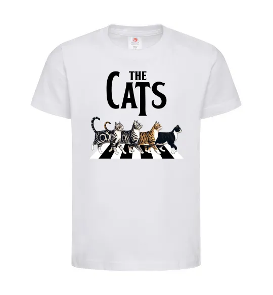 Дитяча футболка The Cats Білий фото