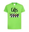 Дитяча футболка The Cats Лаймовий фото
