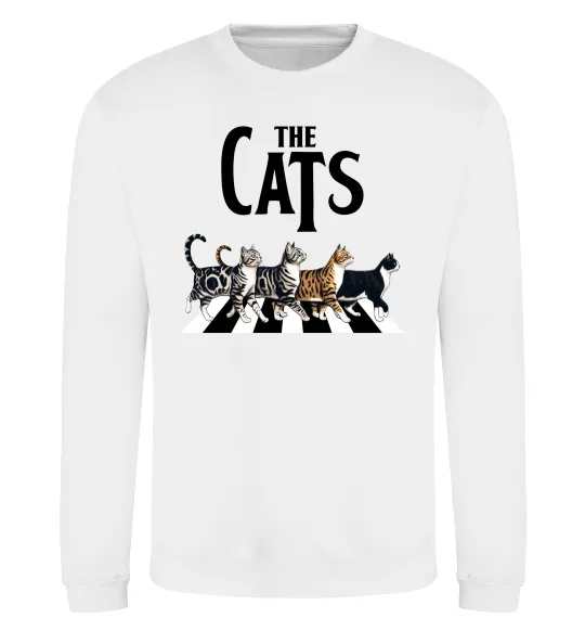 Світшот The Cats Білий фото