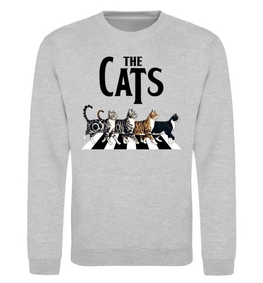 Світшот The Cats Сірий меланж фото