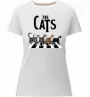 Женская премиум футболка The Cats Белый фото