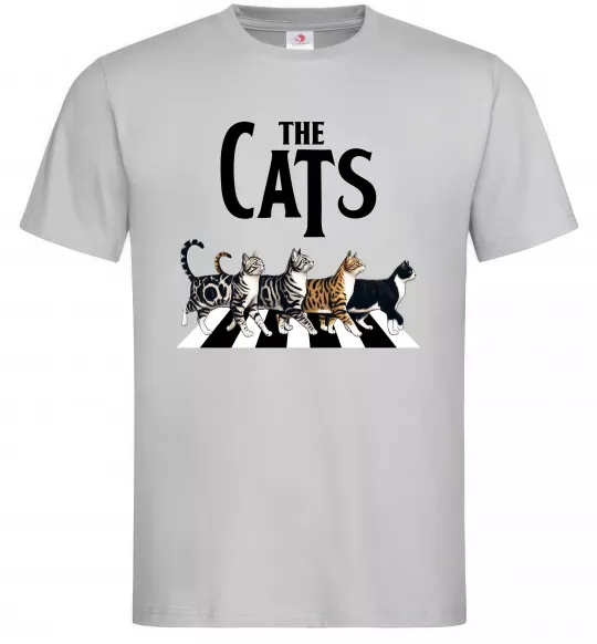 Мужская футболка The Cats Серый фото