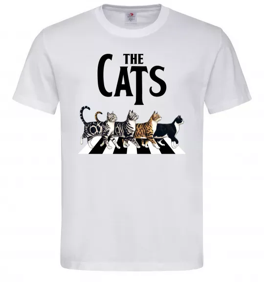 Мужская футболка The Cats Белый фото