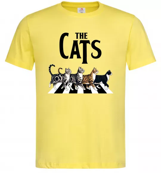 Мужская футболка The Cats Лимонный фото