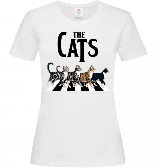 Женская футболка The Cats Белый фото