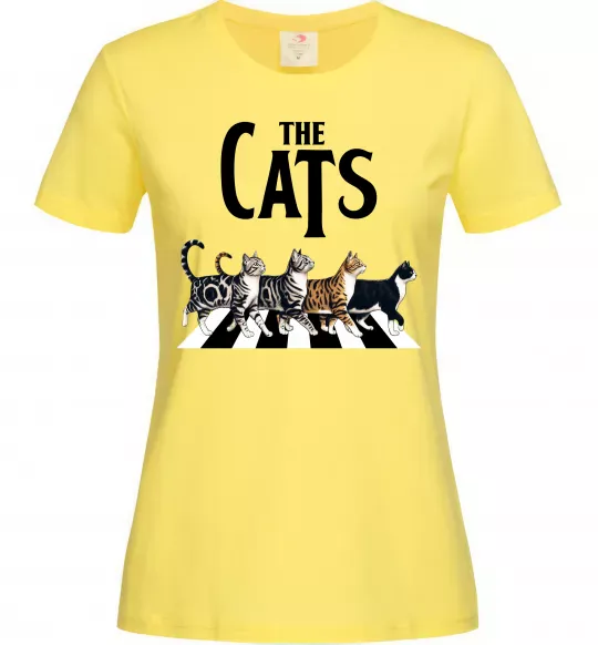 Женская футболка The Cats Лимонный фото