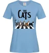 Женская футболка The Cats Голубой фото