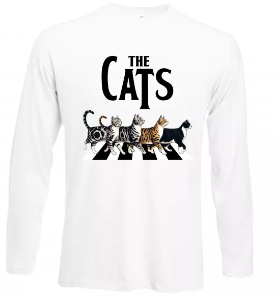 Лонгслив The Cats Белый фото