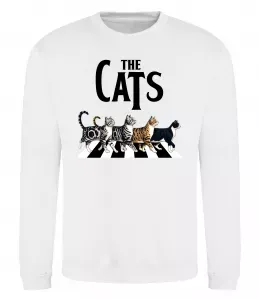 Світшот The Cats Білий фото