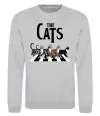 Свитшот The Cats Серый меланж фото