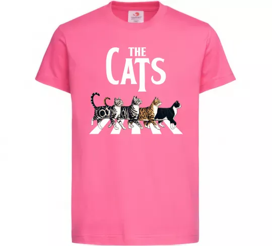 Детская футболка The Cats Ярко-розовый фото