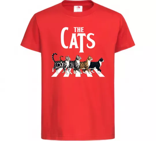Детская футболка The Cats Красный фото