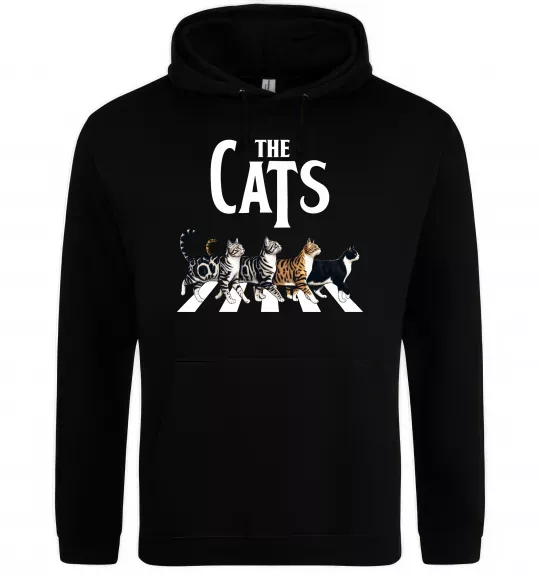 Женская толстовка (худи) The Cats Черный фото