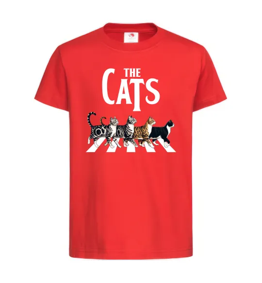 Дитяча футболка The Cats Червоний фото