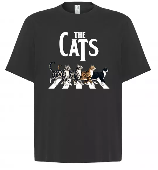Футболка Оверсайз The Cats Чорний фото